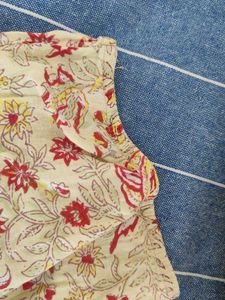 Floral Print Cotton Dress Material