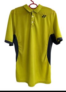 Yonex Men's Yellow Polo T-Shirt