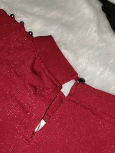 Sparkly Red  Maroon beautiful Top (s -size)