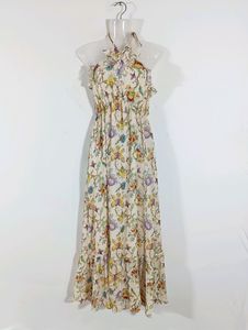 Off White Printed Casual Dress (Women)