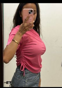 cute pink top and black classy shirt