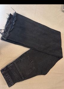 Distressed Wide Leg Jeans