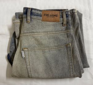 Freakins Acid Wash Jeans Unisex