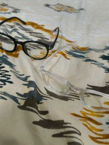 Stylish Black And Transparent Eyeglasses