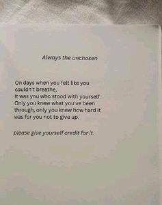 Always The Unchosen - A Novel