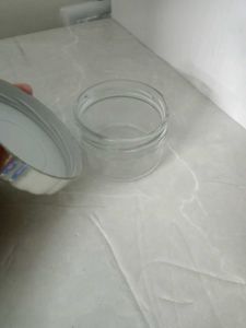 Vintage Swirl Top Glass Jar