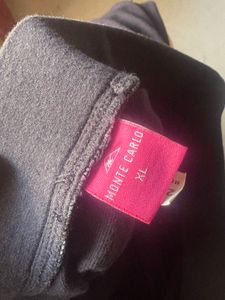 Black Athletic Pants with Pink Trim
