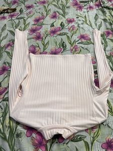 Ribbed Mock Neck Long Sleeve Top
