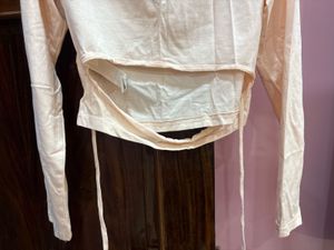 Cute Long Sleeve Top with Strings