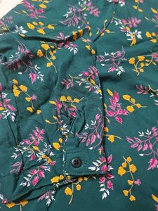 Green Floral Tunic