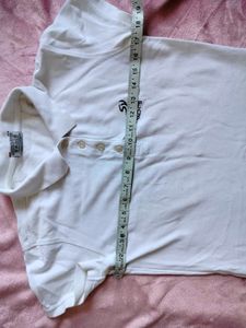 White Short Sleeve Polo Shirt