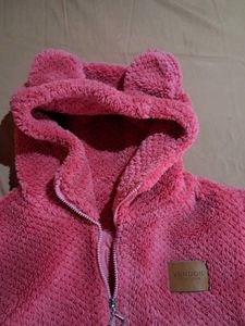 Cute Pink Bear Ear Hoodie