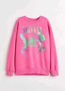 Nirvana Pink Graphic Sweatshirt