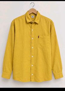 women's. s Yellow Corduroy Shirt