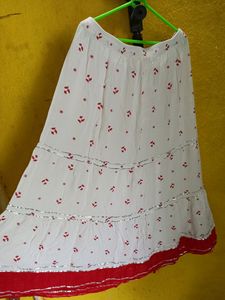 White Full Skirt ( Rarely Used)