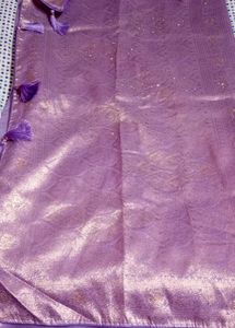 Lavish Lavender silk saree