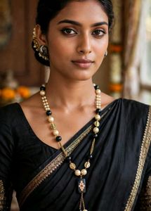 Elegant Black and Pearl Necklace