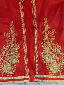 New Festive Red Gold Lehenga Choli