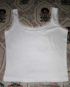 White Lace Trim Camisole