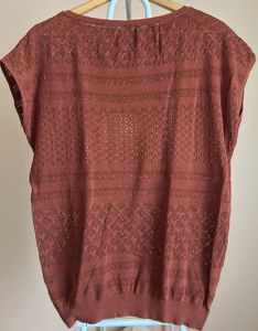 Chic Textured Brown Top