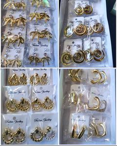 4 pairs anti tarnish earrings + some studs