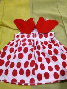 Cute Polka Dot Dress with Bow