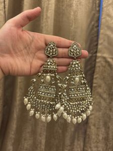 Stunning Pearl & Kundan Drop Earrings combo set
