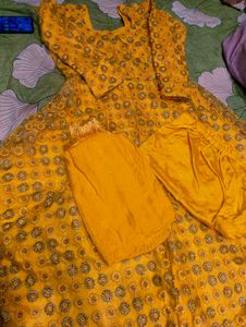 Yellow Embroidered Kurta Set