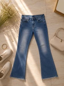 Blue Flared Jeans