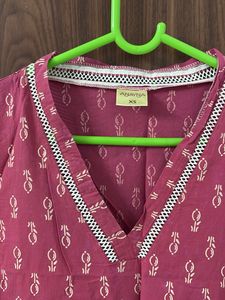 Charming Pink Printed Kurta