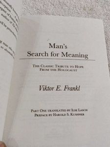 Man Search For Meaning