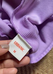 Lavender Crop Top &amp; Skirt Set