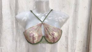 Sheer Floral Print Bra Top