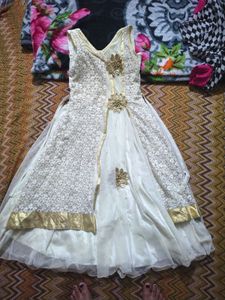 Elegant Cream Party Dress