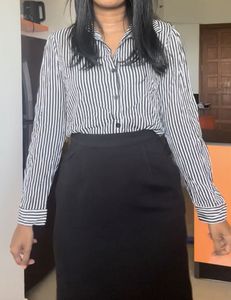 Classic Striped Button-Up Shirt