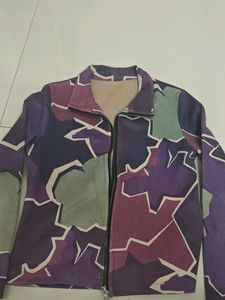 Abstract Print Full Zip Jacket
