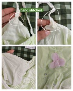 COMBO fairycore / beach ombre green + yellow top