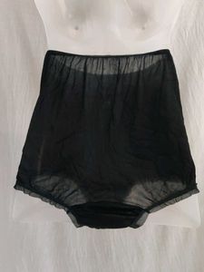 Vintage Black Ruffle Bloomers