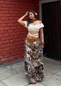 Leopard Print Skirt