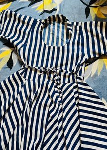 Striped Flare Dress