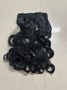 Wavy Black Nylon Hair Extensions