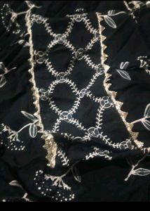 navy  blue anarkali