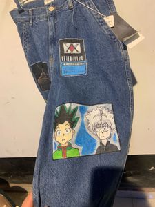 Anime Patch Denim Pants