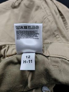 Khaki Cotton Linen Shorts