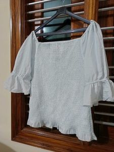 Chic Smocked Puff Sleeve Top