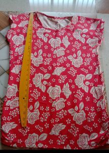 100% COTTON FLOWER PRINT T-SHIRT