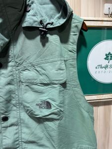 The North Face Teal Utility Hooded Vest