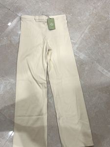 Cream Wide Leg Lounge Pants