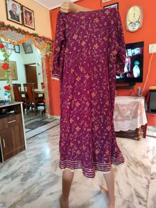Rayon Cotton Anarkali Kurti