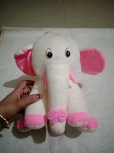 Cute White Elephant Plush Toy